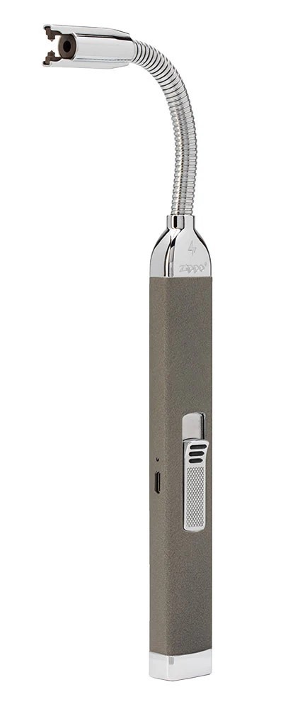 Zippo Rechargeable Arc Candle Lighter – Pebble Matte, Flexible Neck, Windproof