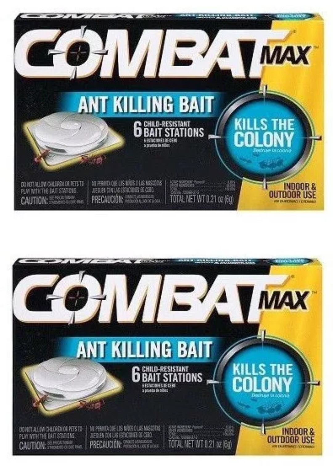 2PK- COMBAT MAX Bait Station ANT KILLER In & Outdoor  - 55901