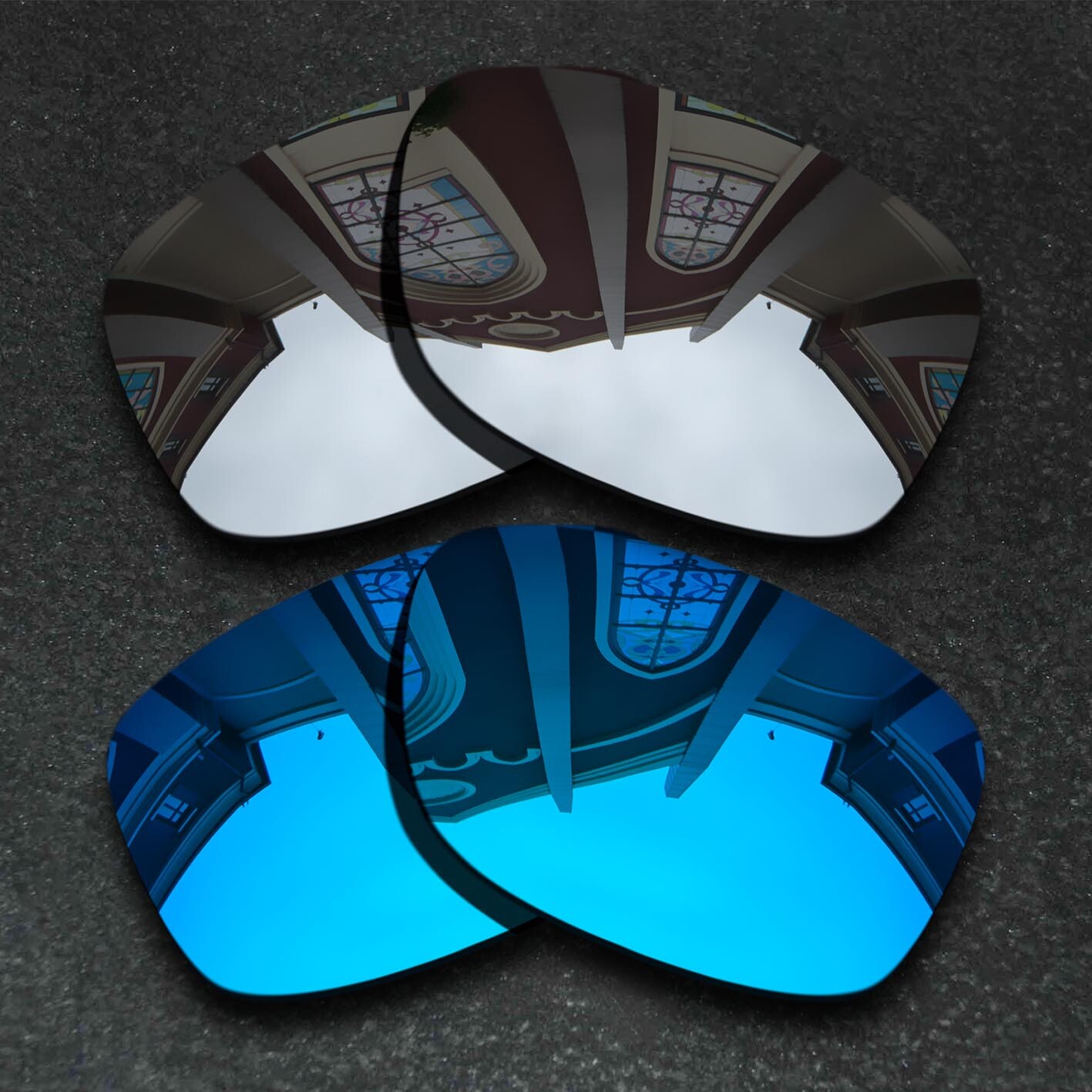 US Silver&Blue Polarized Replacement Lenses For-Oakley Holbrook XS OO9007