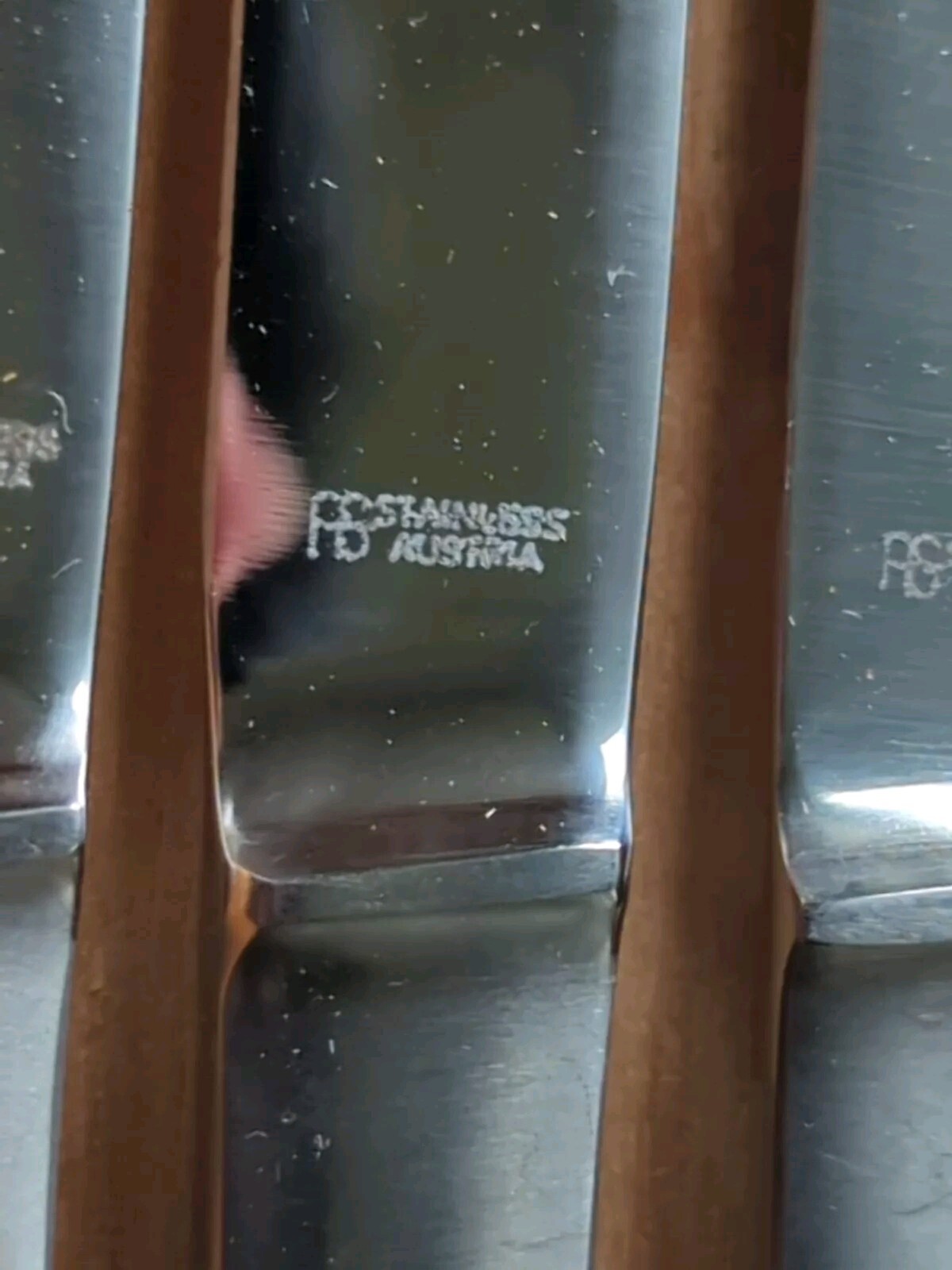 Vintage Austrian Swordmakers Delmonico Steak Knives Set of 6 Case NO. 317 Boxed