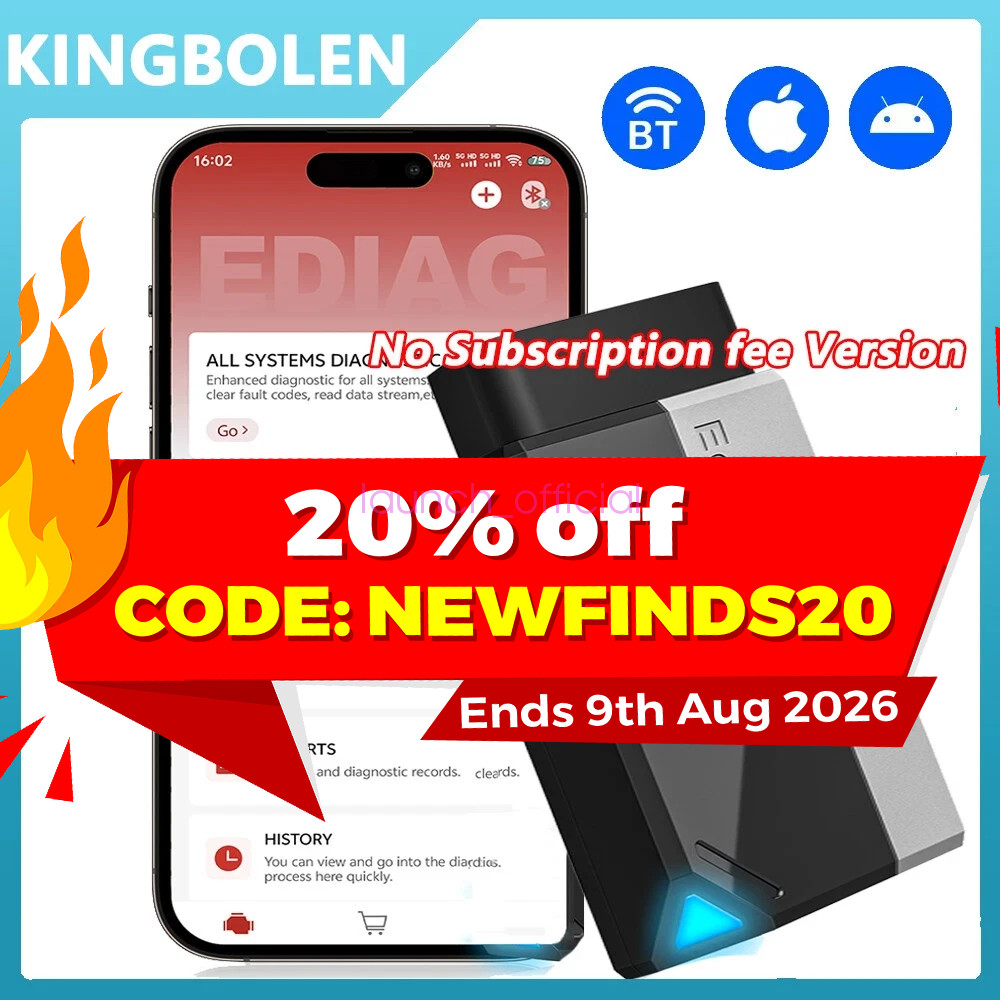 Kingbolen Ediag Elite All System Car Diagnostic Scanner Tool Lifetime All Free