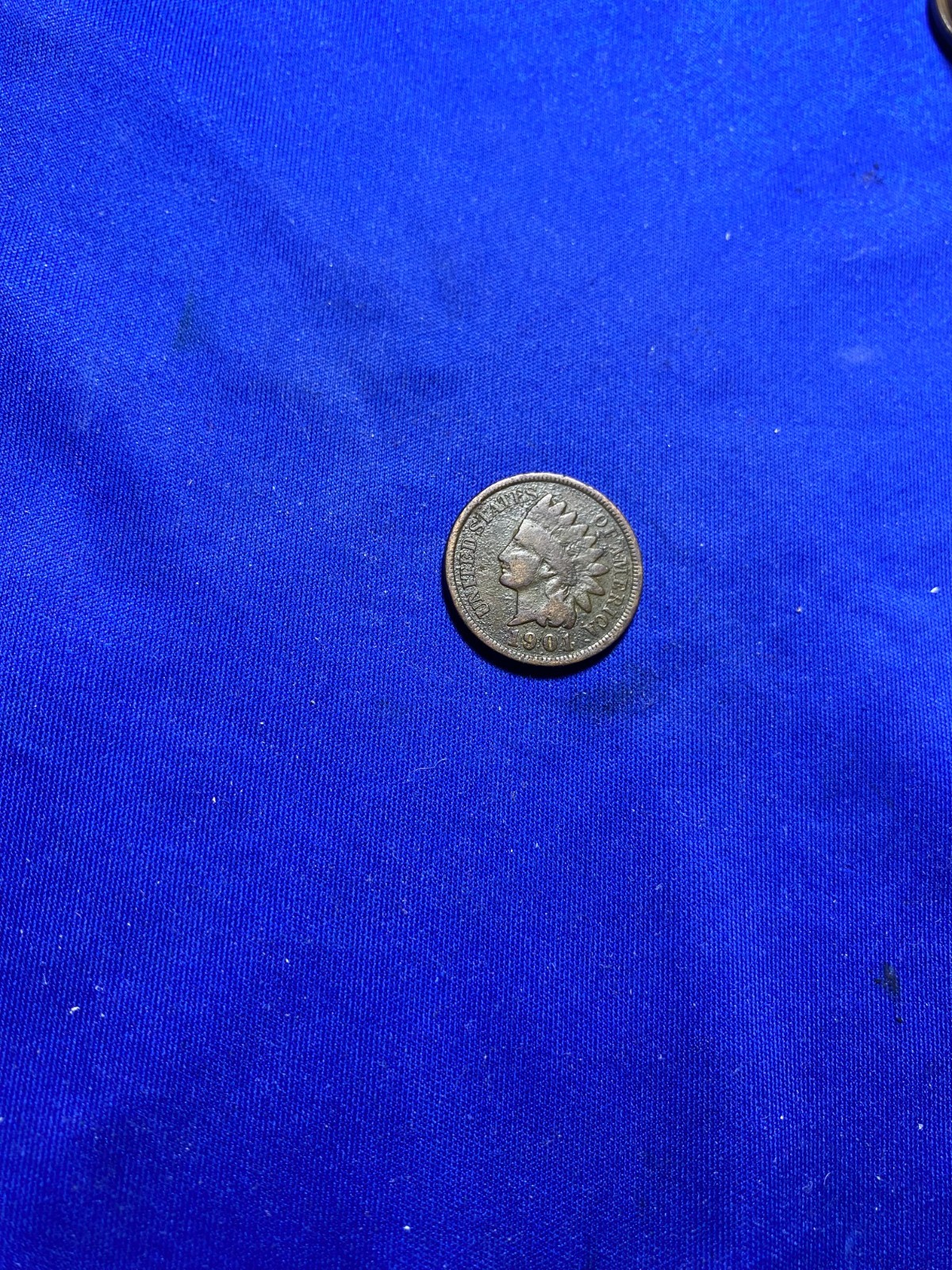 Indian Head Cent 1901 Circulated Type II