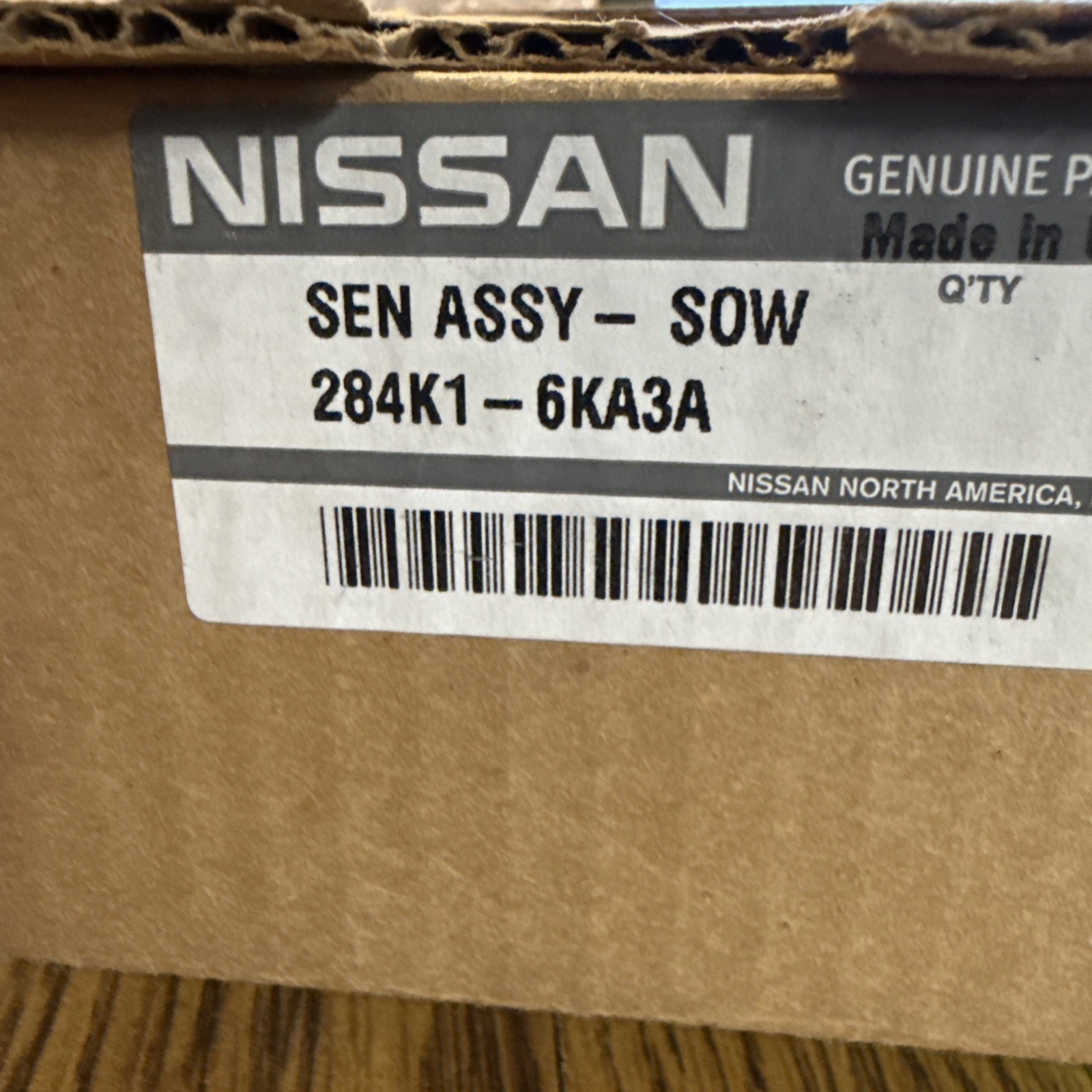 Genuine Nissan Blind Spot Radar 284K1-6KA3A 2017-2020 PATHFINDER OEM NEW!