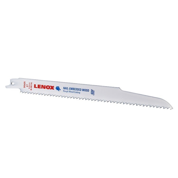(5) Lenox 956R 9" 6-TPI Lazer Reciprocating Saw Blade (20582) 9 inch Blades