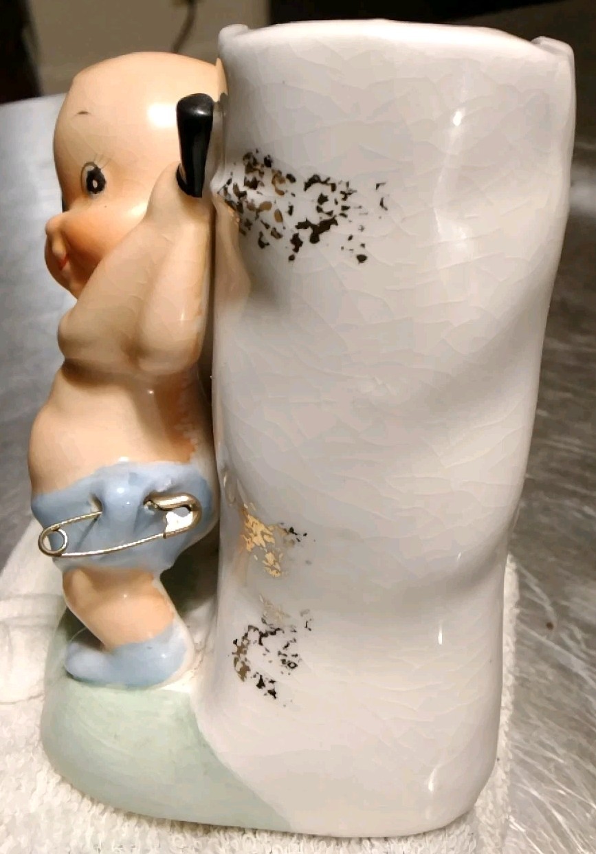 Napco Napcoware Nursery Planter | S690D Little Boy Golfer | 1950s Nursery Decor