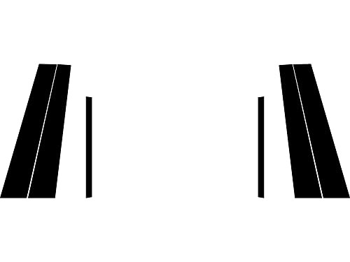 Pillar Post Pre Cut Window Trim Kits in Matte Black Compatible Matte (Black)