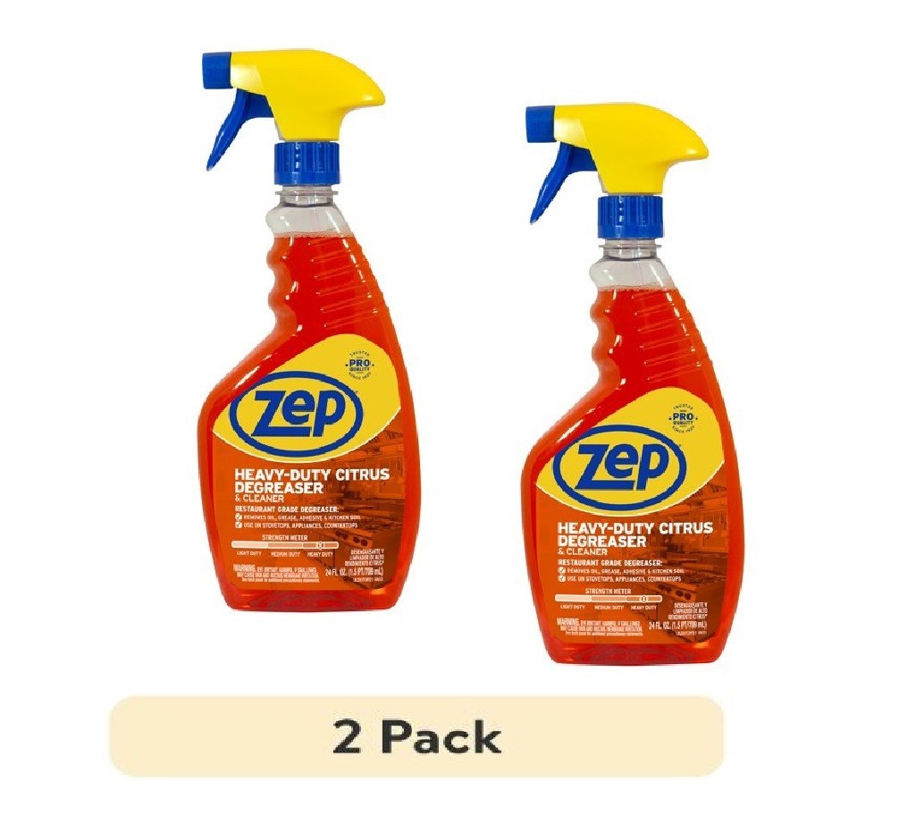 Zep Heavy-Duty Citrus Degreaser and Cleaner - 24 oz (Case of 2) ECZUCIT242