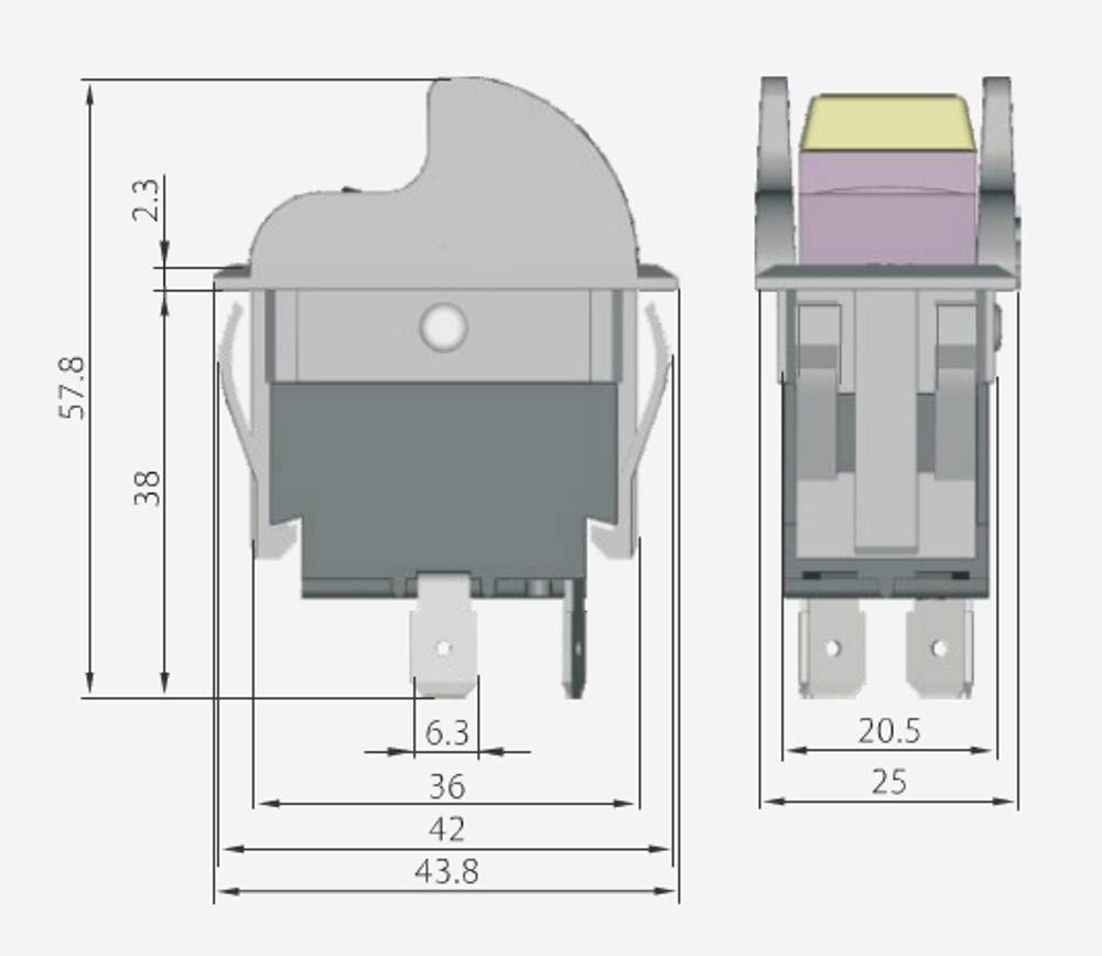 Thaekuns SW7A Table Saw On-Off Toggle Switch Replacement for Delta 489105-00...