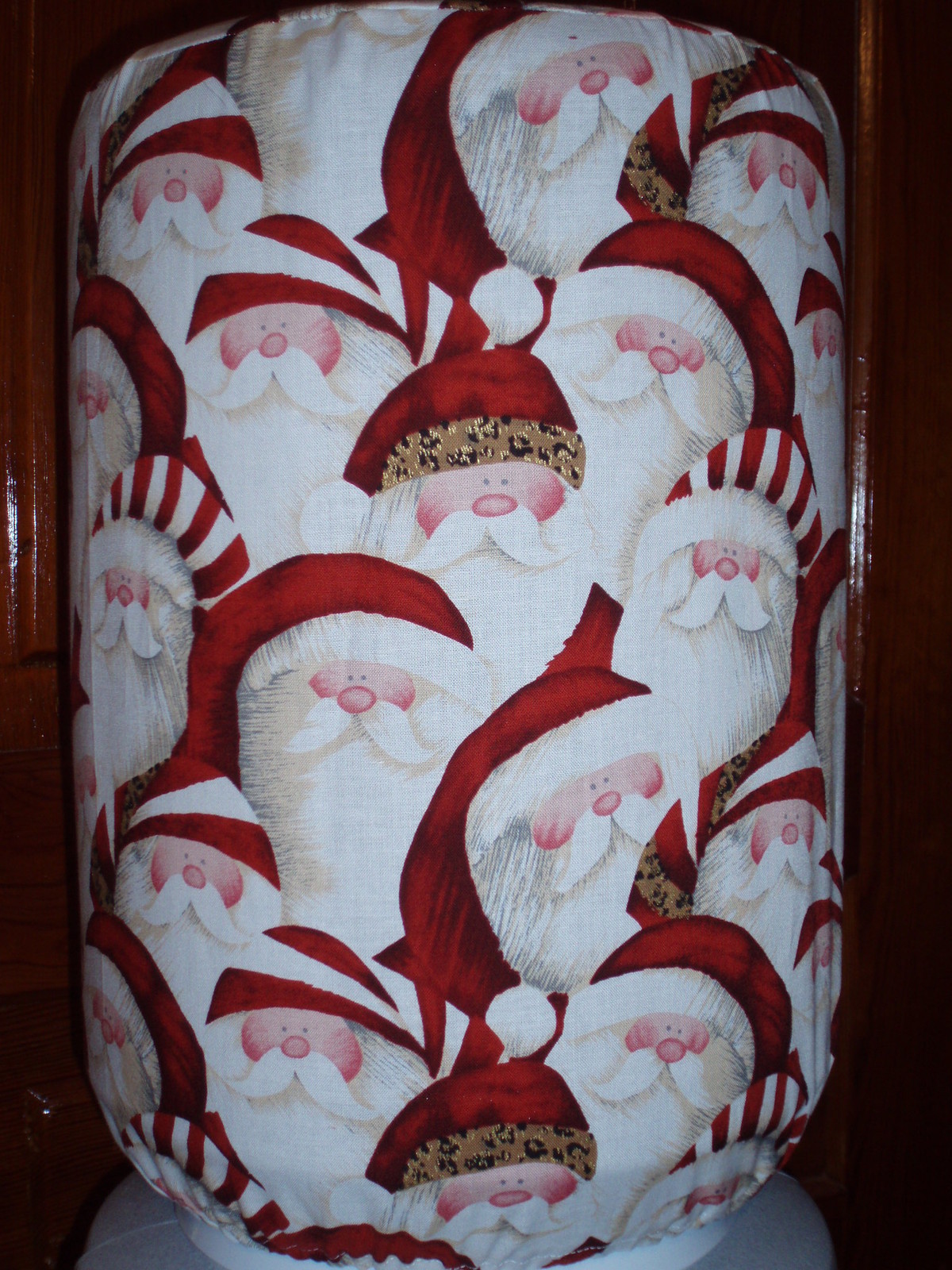 CHRISTMAS SANTA FACES HAT 5 GALLON WATER COOLER BOTTLE COVER KITCHEN DECORATION