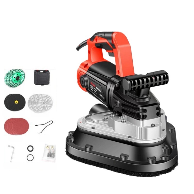Three Heads Dustless Grinder Triangle Floor Grinding Edge Concrete Grinder 220V