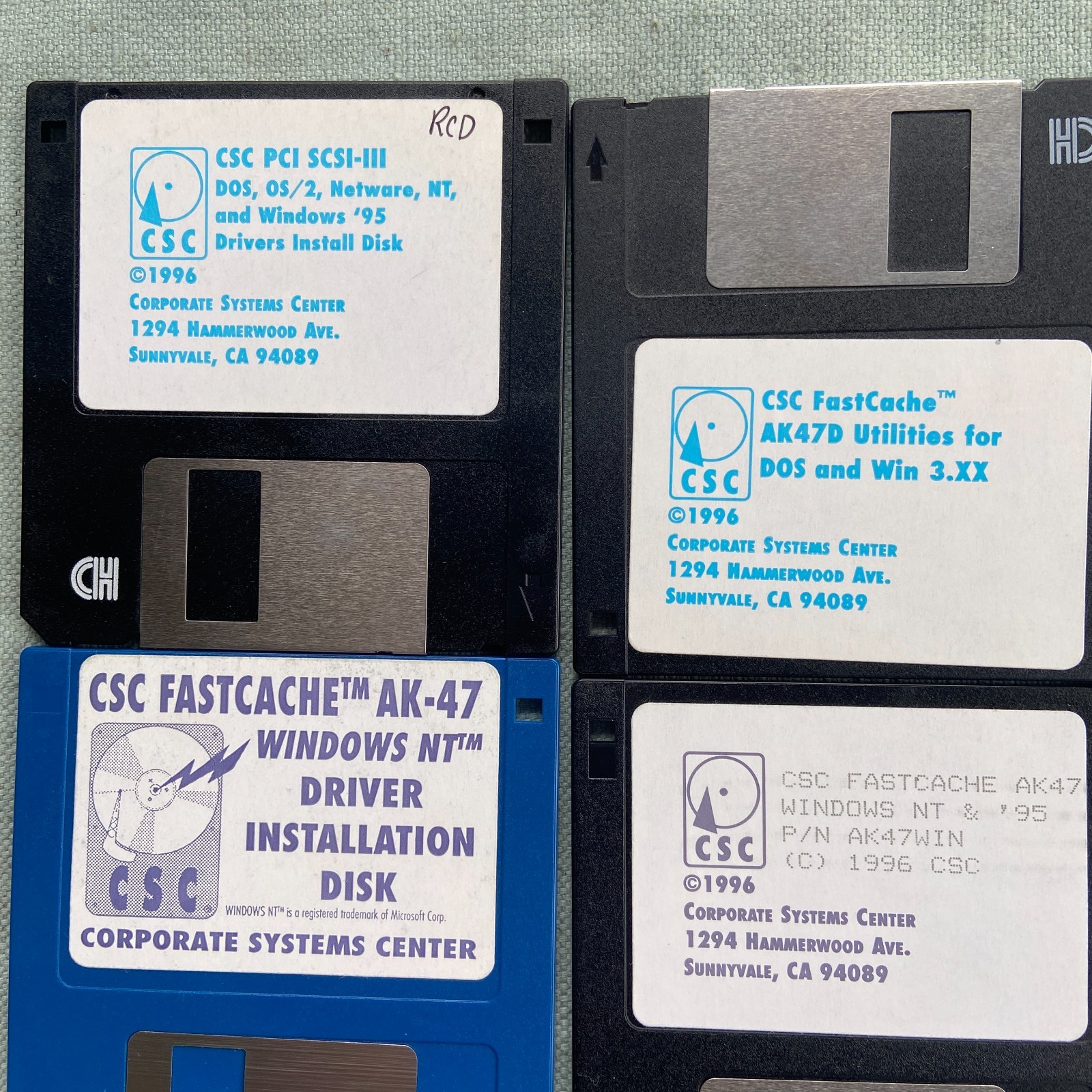 Vintage Software Drivers CSC FastCache SCSI GameCard III Artec NetSurf Touchpad