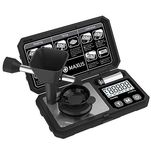 Precision Digital Milligram Scale 50g/0.001g, Calibration Weight & Reloading Acc