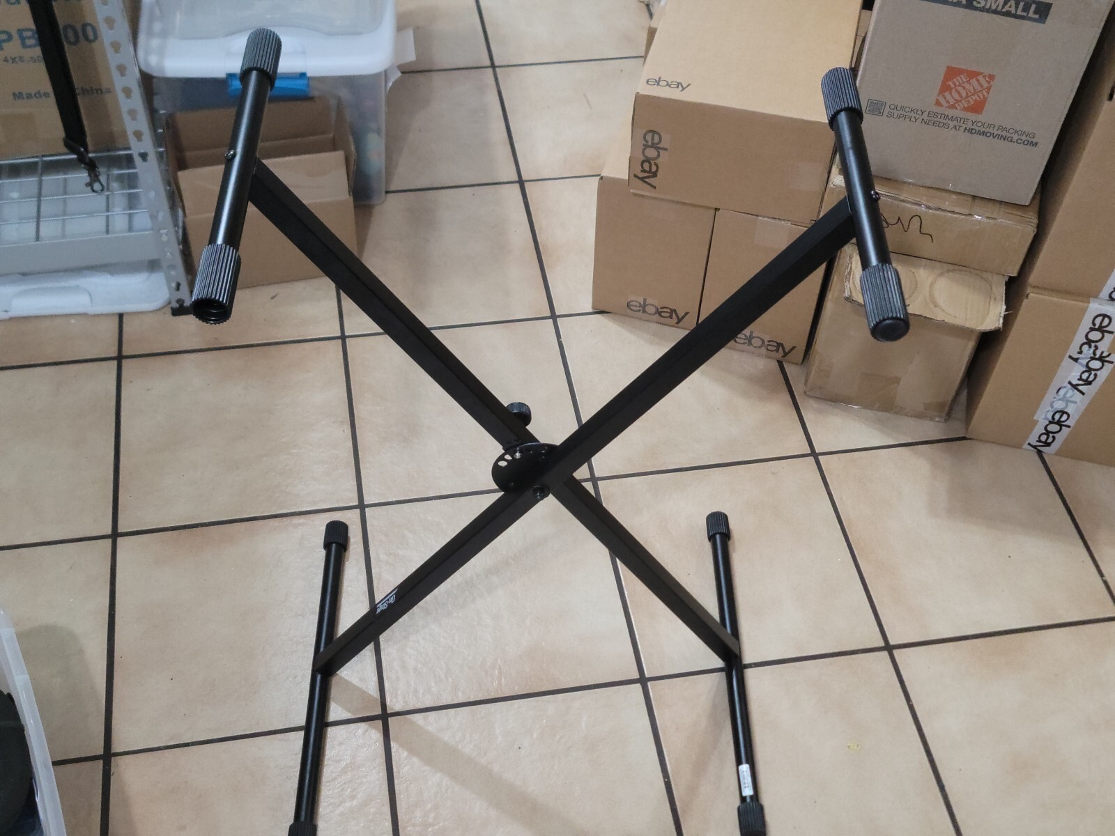 On-Stage KS7190 Keyboard Stand Single X Adjustable Portable Music Stand