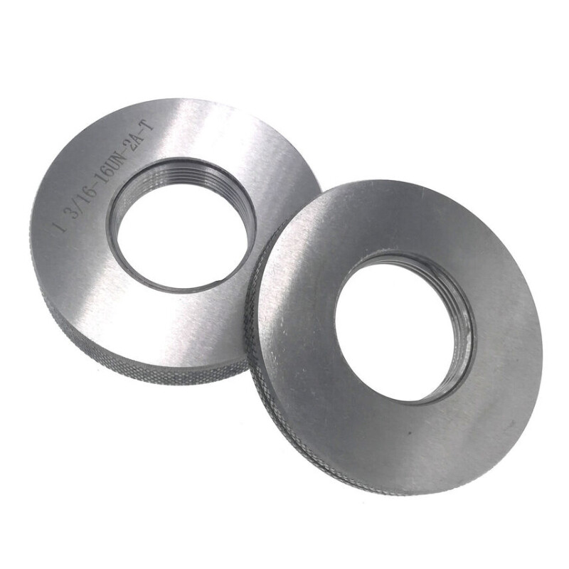 Thread Ring Gage 1" 3/16-16 UN 2A Thread Ring Inspection Gauge GO NOGO 1 3/16-16