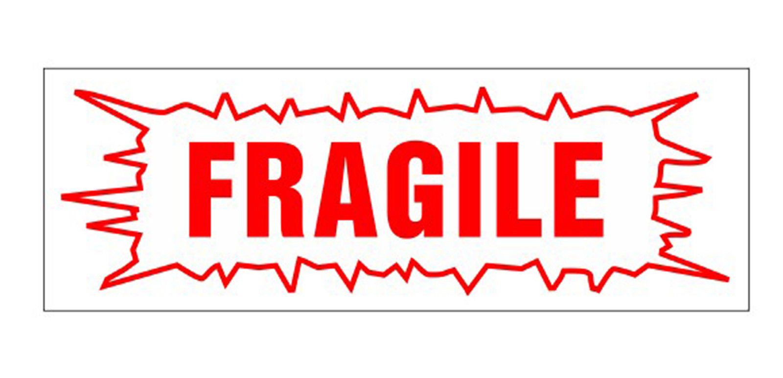 FRAGILE RED Self Inking Rubber Stock Stamp Trodat 4912 - 3/4" x 1-7/8"