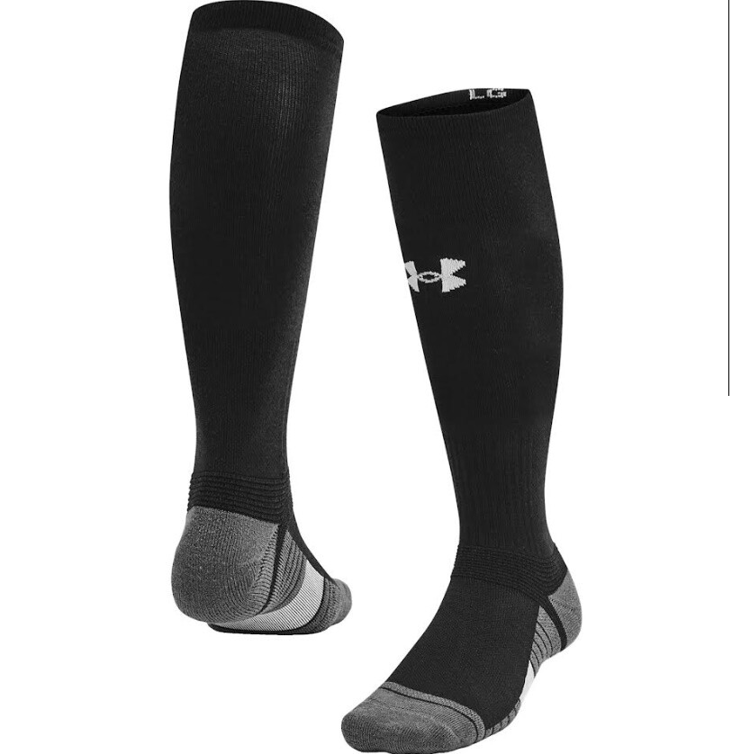 Under Armour UA Team Cushioned Over The Calf Baseball Football Socks 1386253
