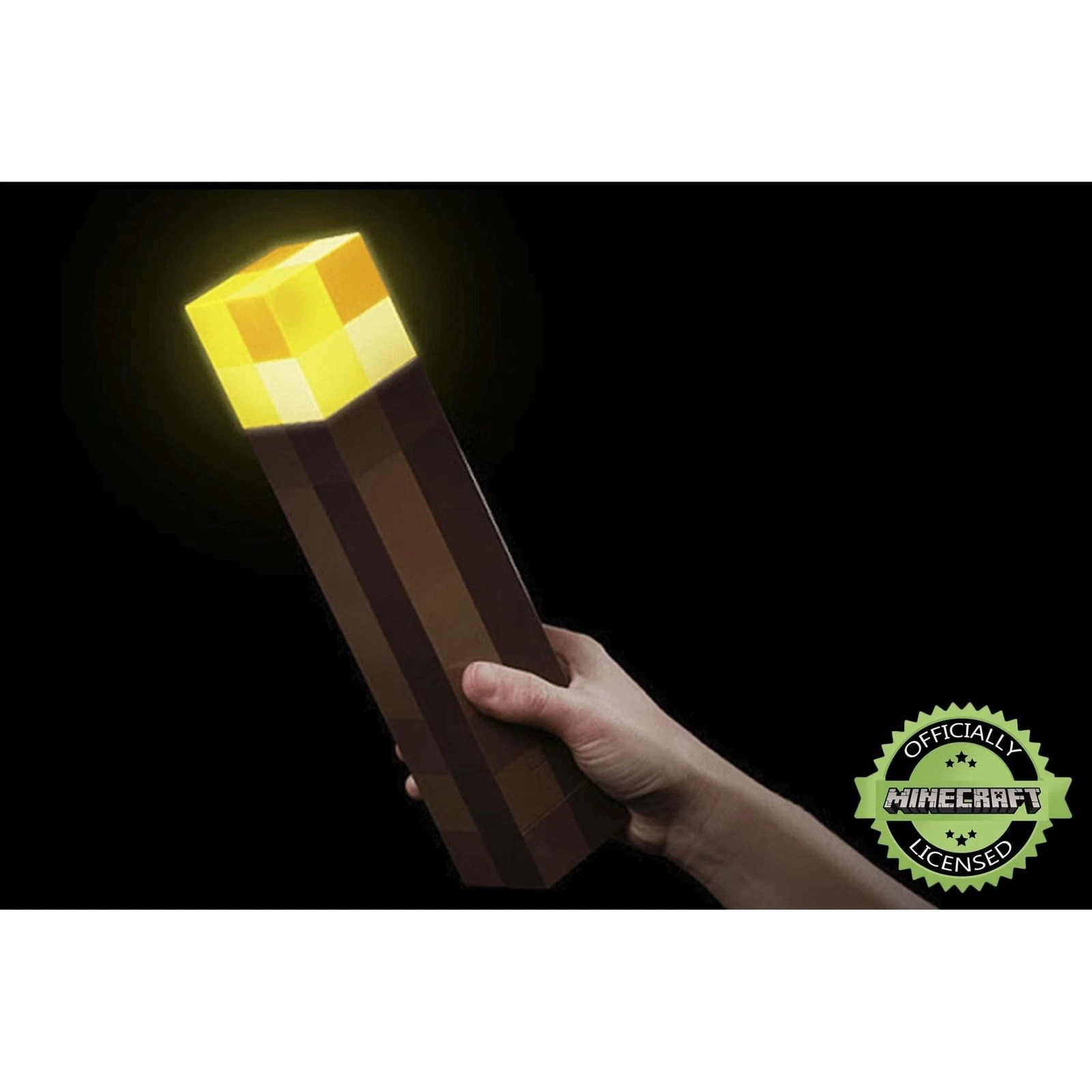Minecraft Torch Rechargeable Portable Night Light 4-Color LED Light Interactive