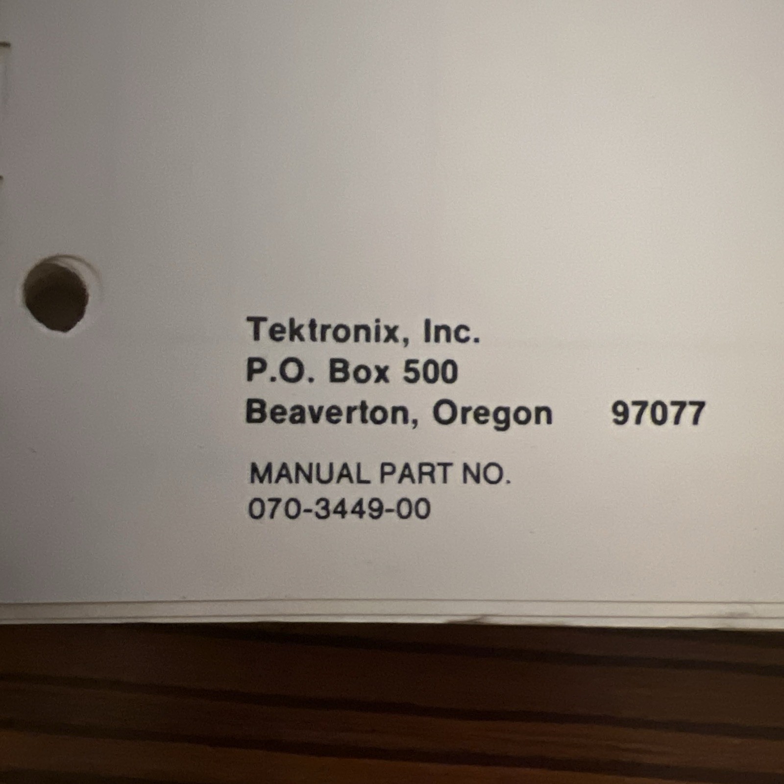 Tektronix 4611 Hard Copy Unit Operator + Service Manuals OEM Set
