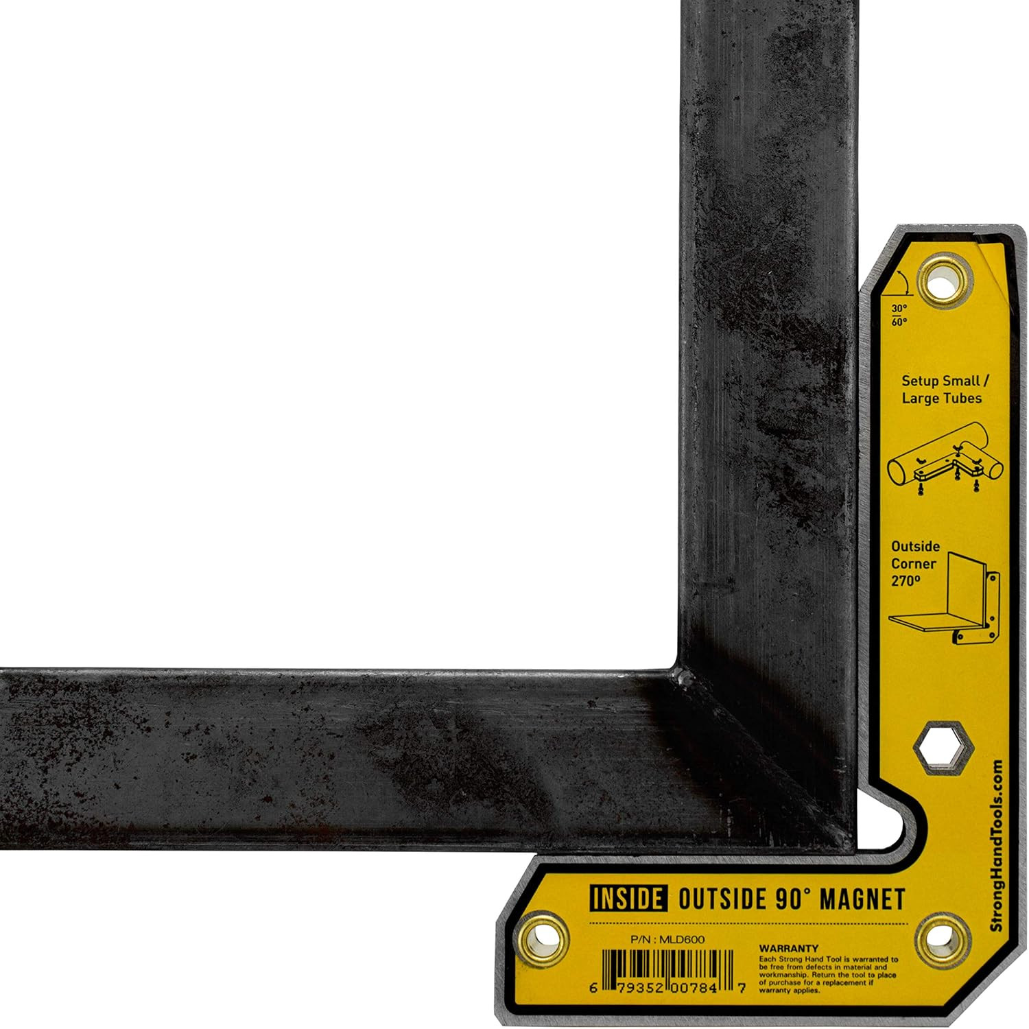 MLD600 90° Fixed Angle Magnetic Square, Inside/Outside Magnets, Welding Square,