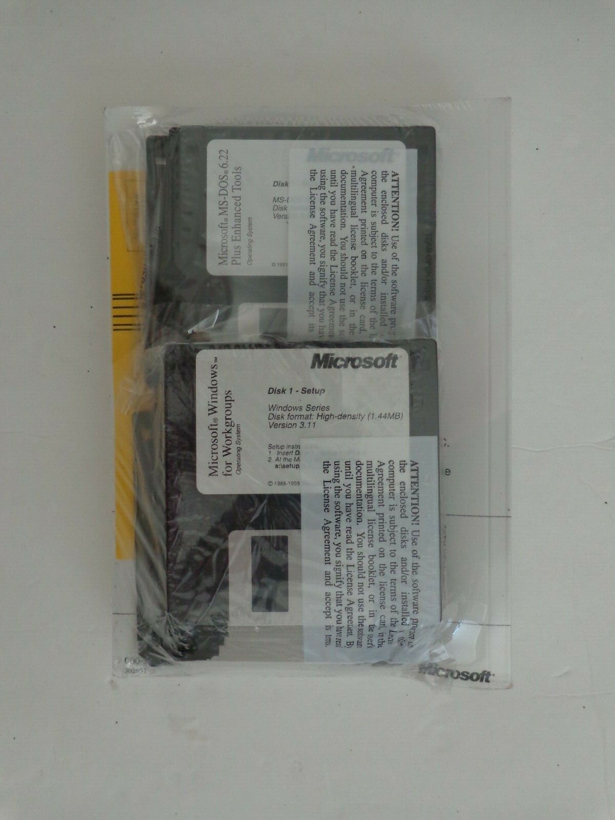Microsoft MS-DOS 6.22 and Windows for Workgroups (V.3.11) Full Version