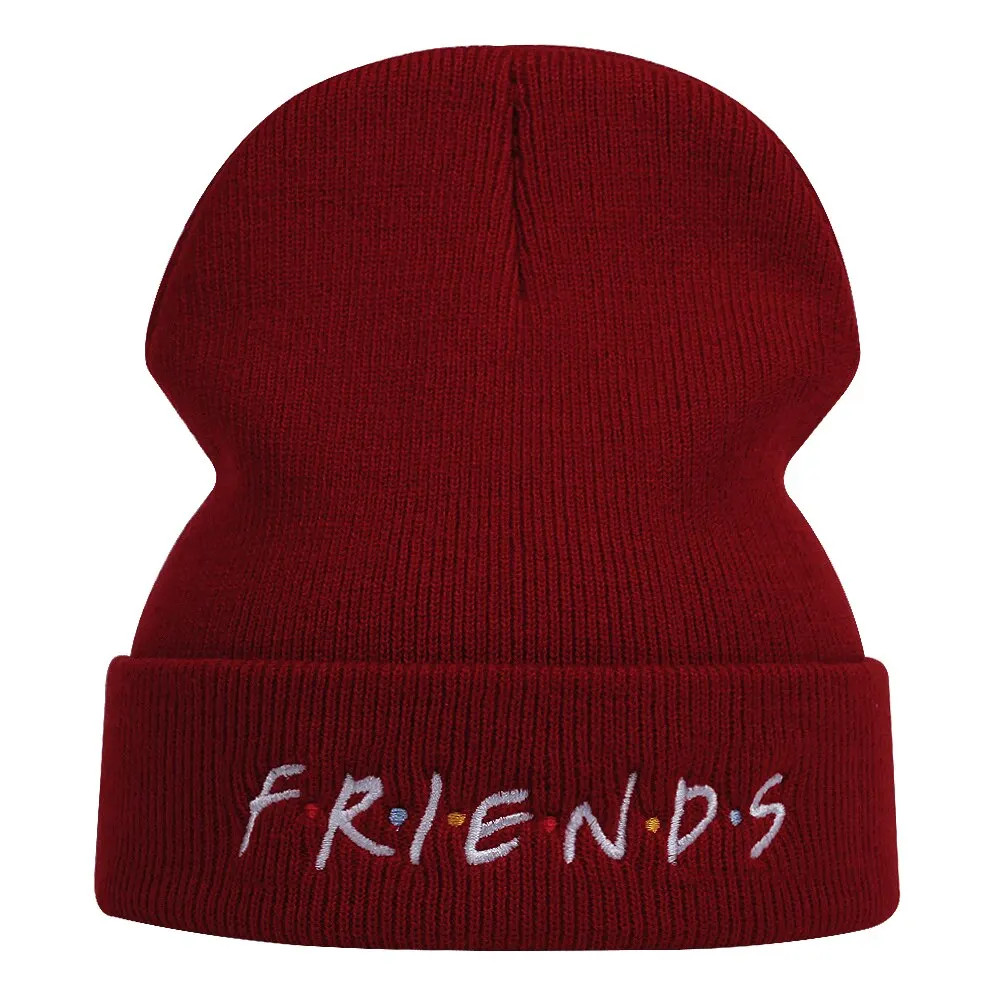 Mens Beanie FRIENDS Skully Cap Ski Hat Winter Hat Fashion
