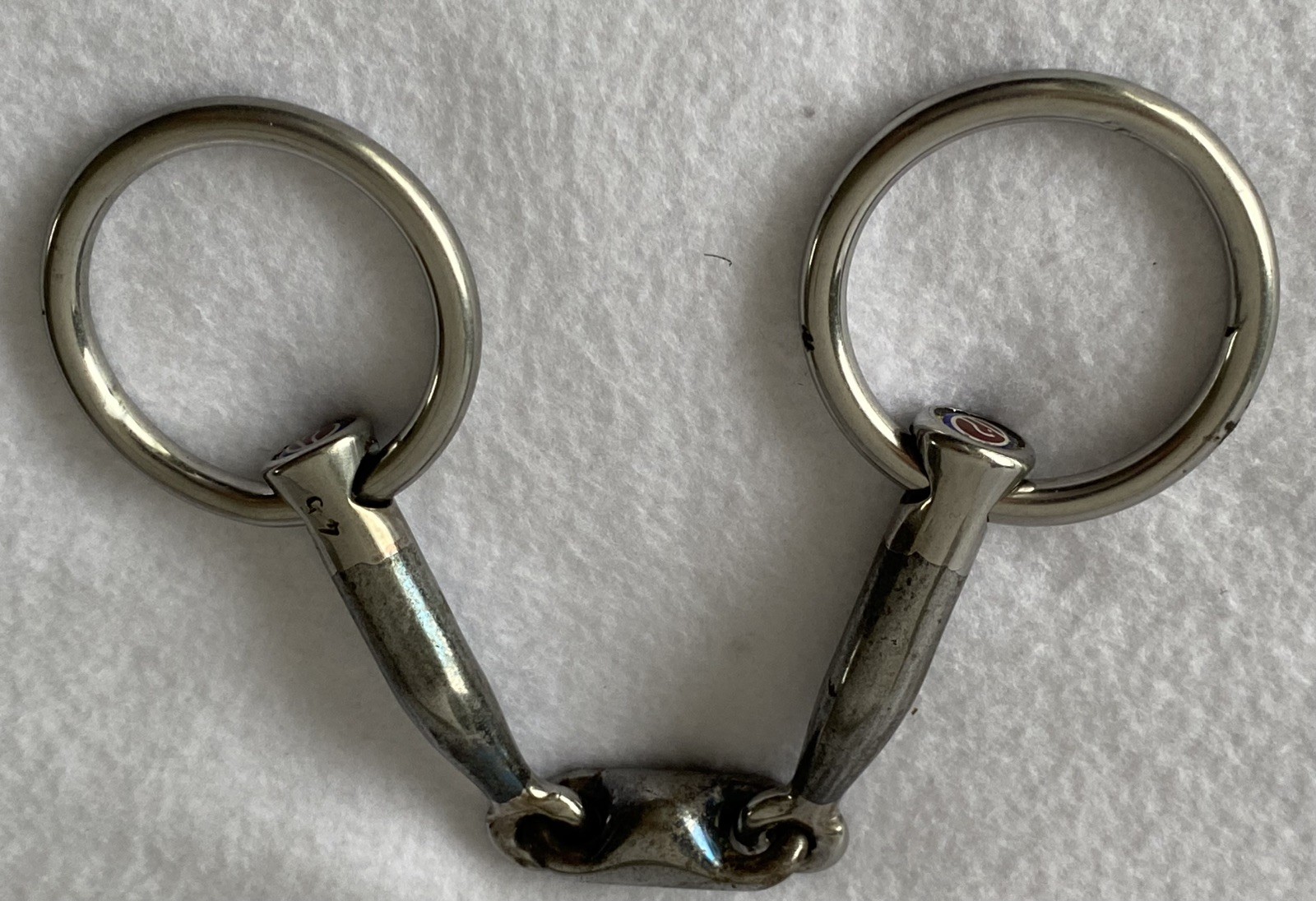 TRUST 5-1/2" Sweet Iron Loose Ring Bradoon Elliptical BIT~3 Piece Jointed Mouth
