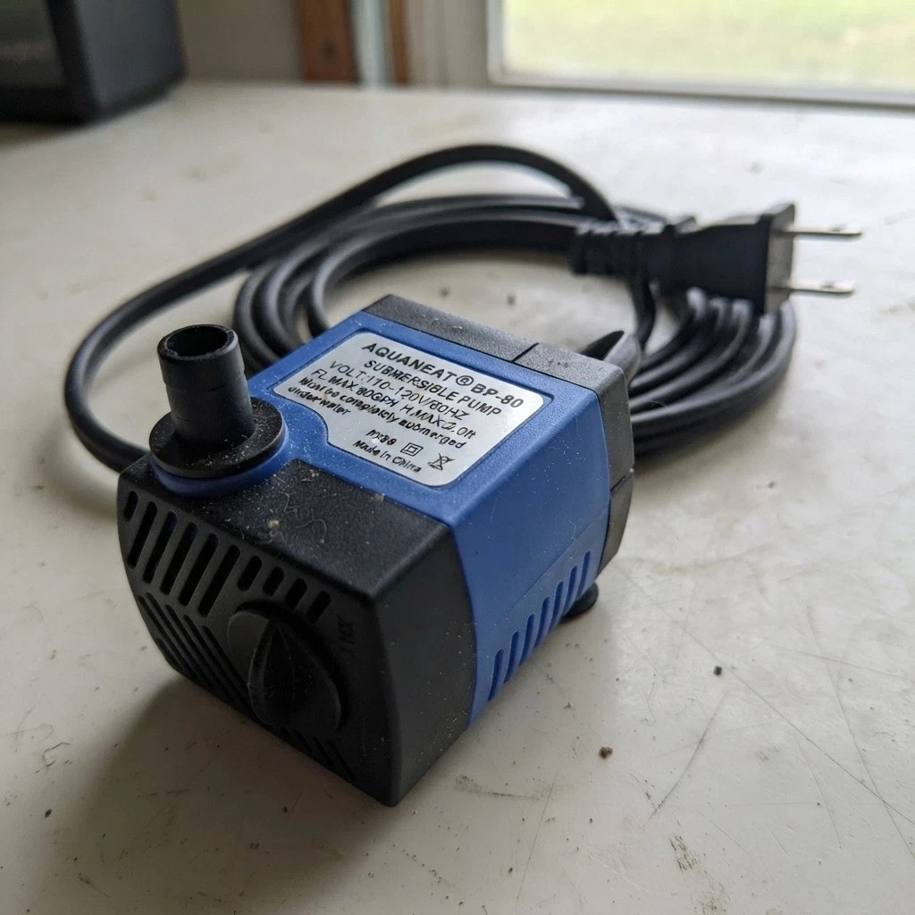 Fountain Pump, 80GPH (300L/H) Submersible Water Pump, Durable Outdoor Fountain