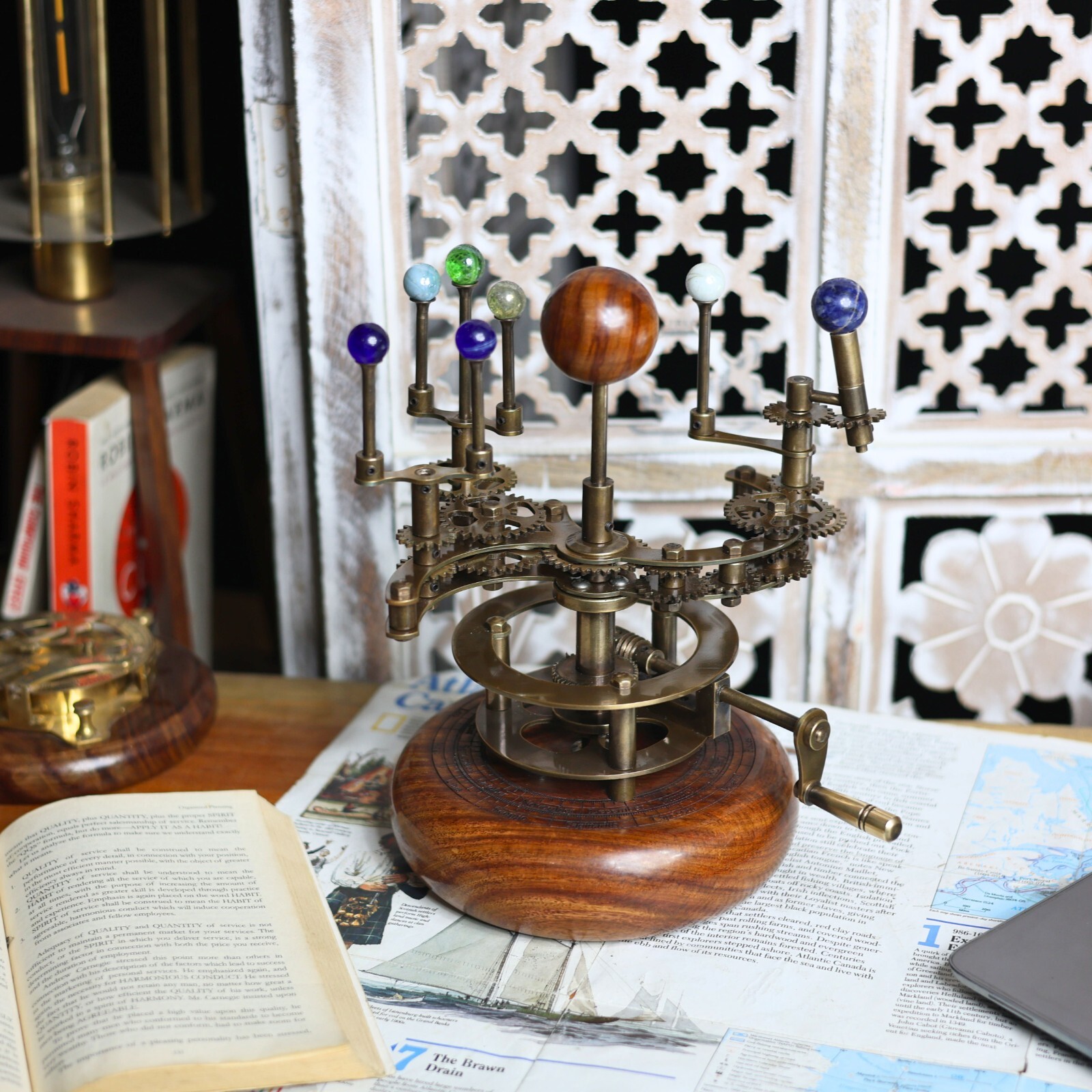 Antique Decor Orrery Art Masterpiece Antique Decor, A Luxury and Unique Artwork