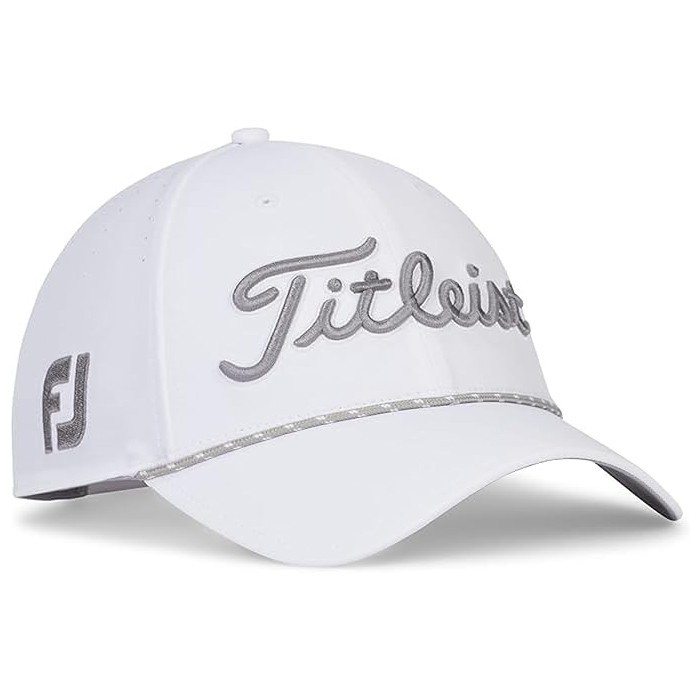 Titleist Golf Men's Tour Breezer Adjustable Cap Hat White/Grey New w/ tag!! 2856