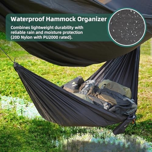 Compact Storage Organizer for Camping Hammocks, Waterproof Camping Gear