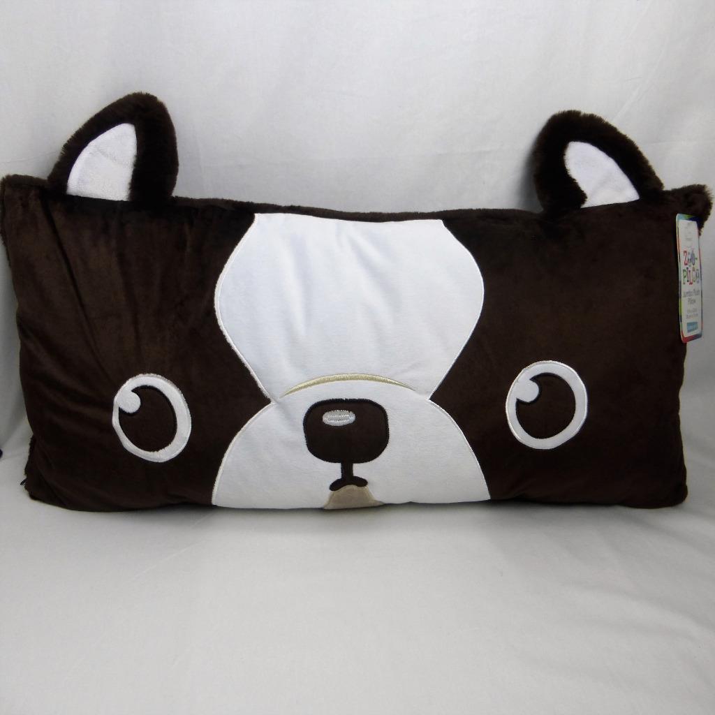 Puppy Dog Pillow Zoo Piloo Brown 30"x15" Naptime Grandma Sleep Over Plush