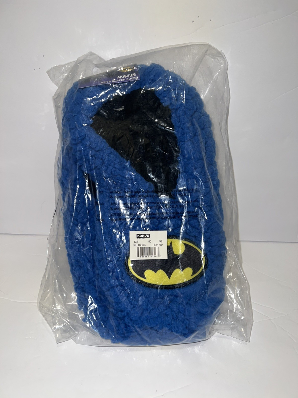 DC Batman Mushies Men’s Slipper Socks