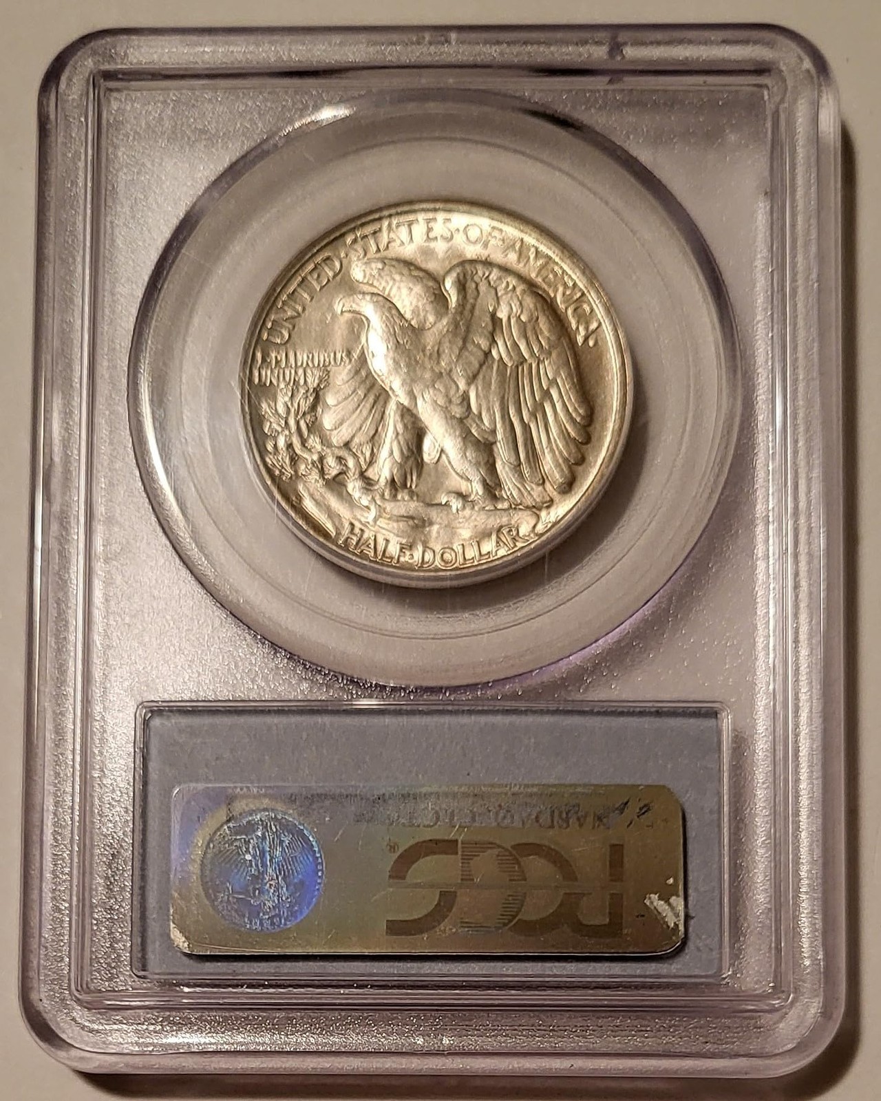 1945 S Walking Liberty Half Dollar MS63 PCGS Light Toning