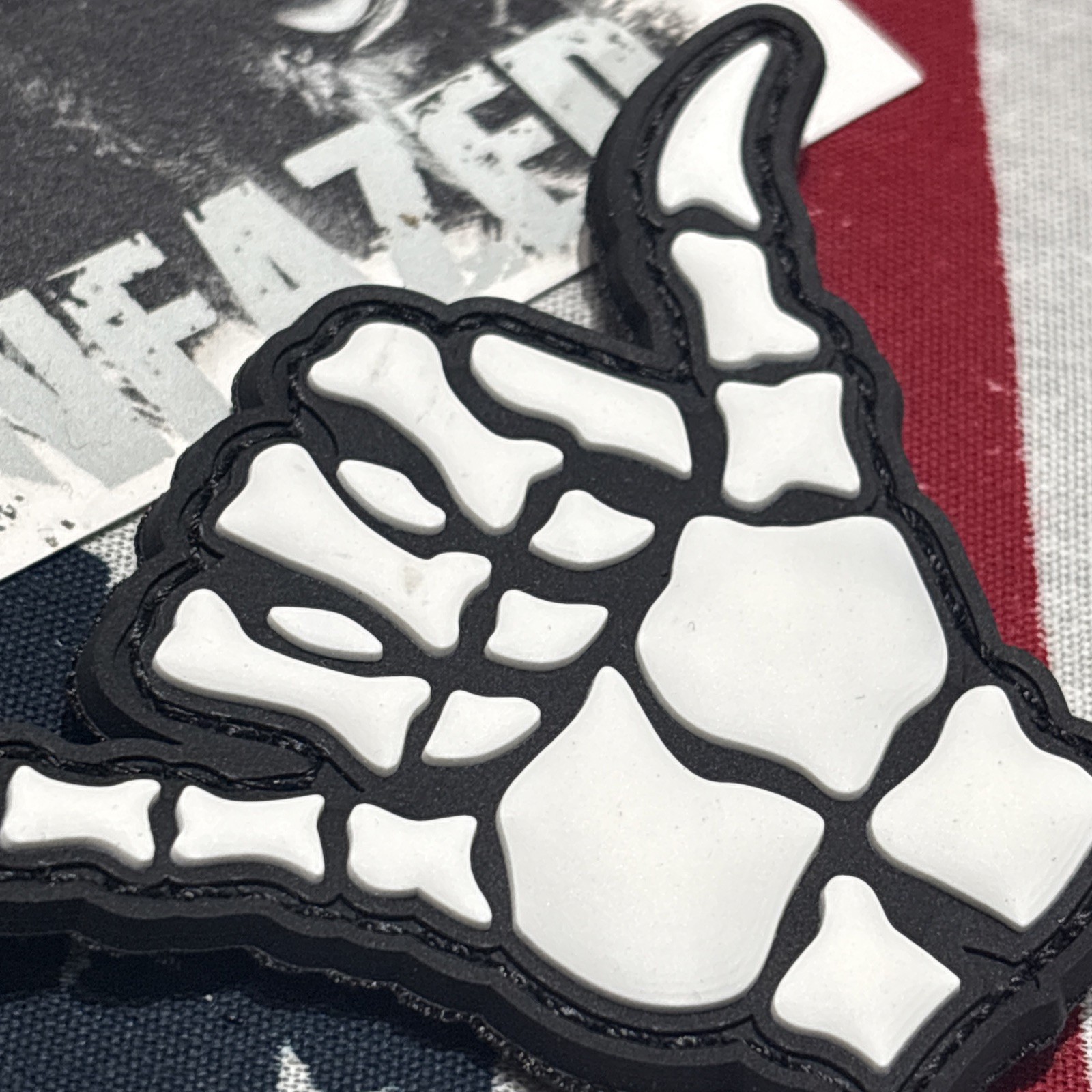 PvC 3D Hang Loose… B&W Morale Tactical Hook And Loop Patch High Quality 3d