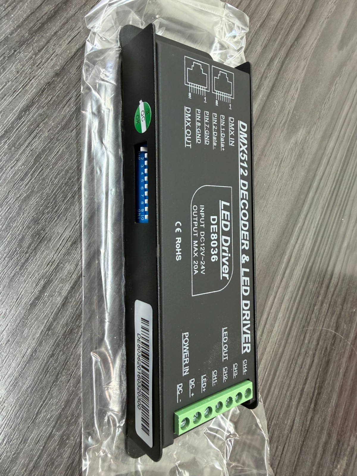 DMX512 Decoder & LED Driver DE8036
