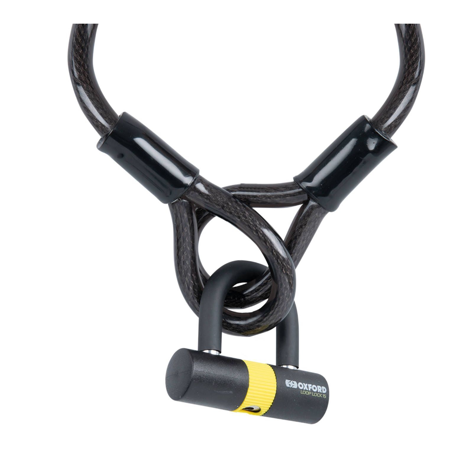 Oxford Retractable Combination Cable Lock 75cm Black