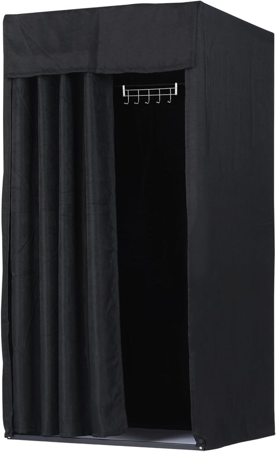 Fitting Room, 39X39X78 Inch Clothing Store Fitting Room with Shading Curtain, Po