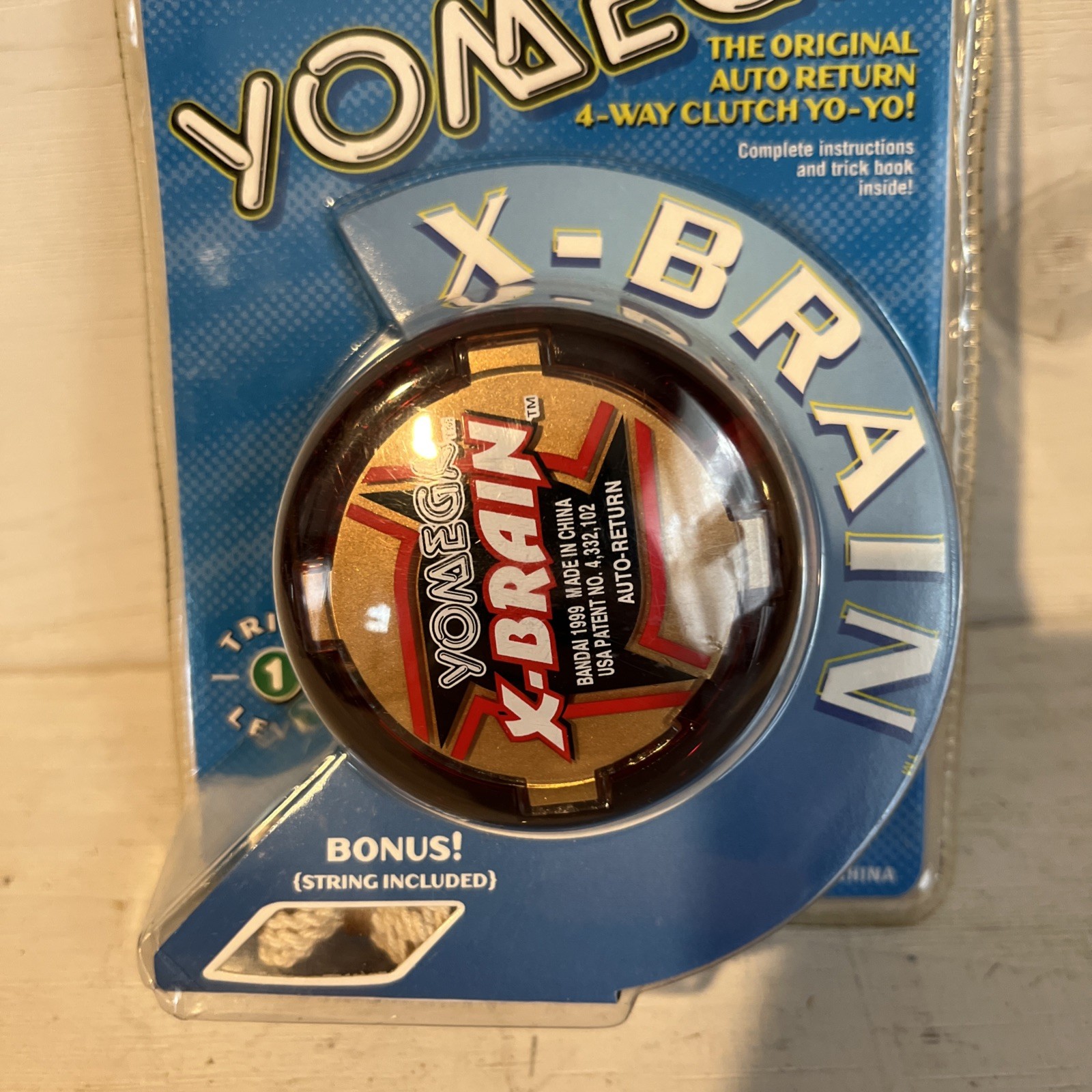 NEW Bandai 1999 Vintage Yomega X-Brain Yo-Yo RED #1510 RARE