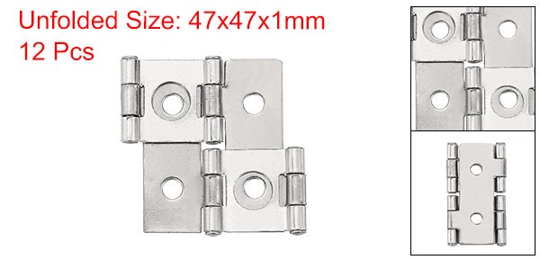 Double Acting Hinges Folding Screen, 12Pcs 1.85", Nickel silver