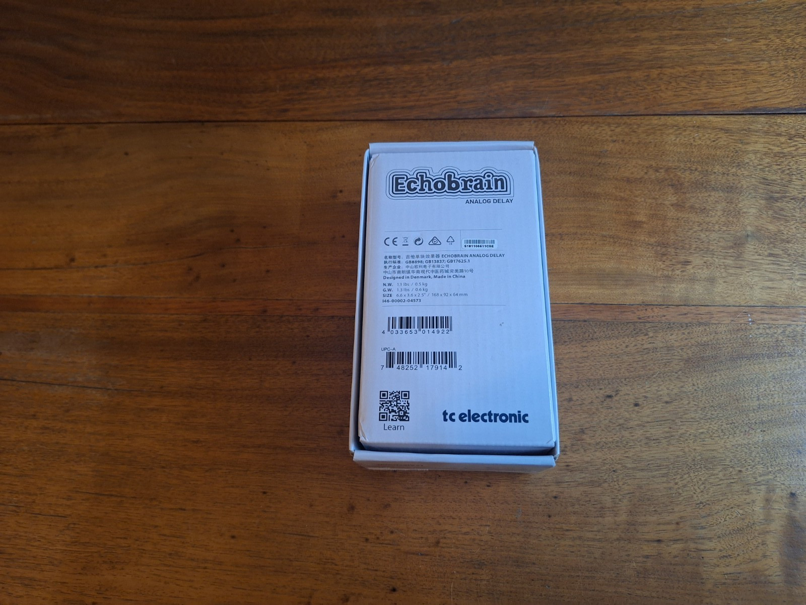 TC Electronic Echobrain Analog Delay, in Original Box and Packaging