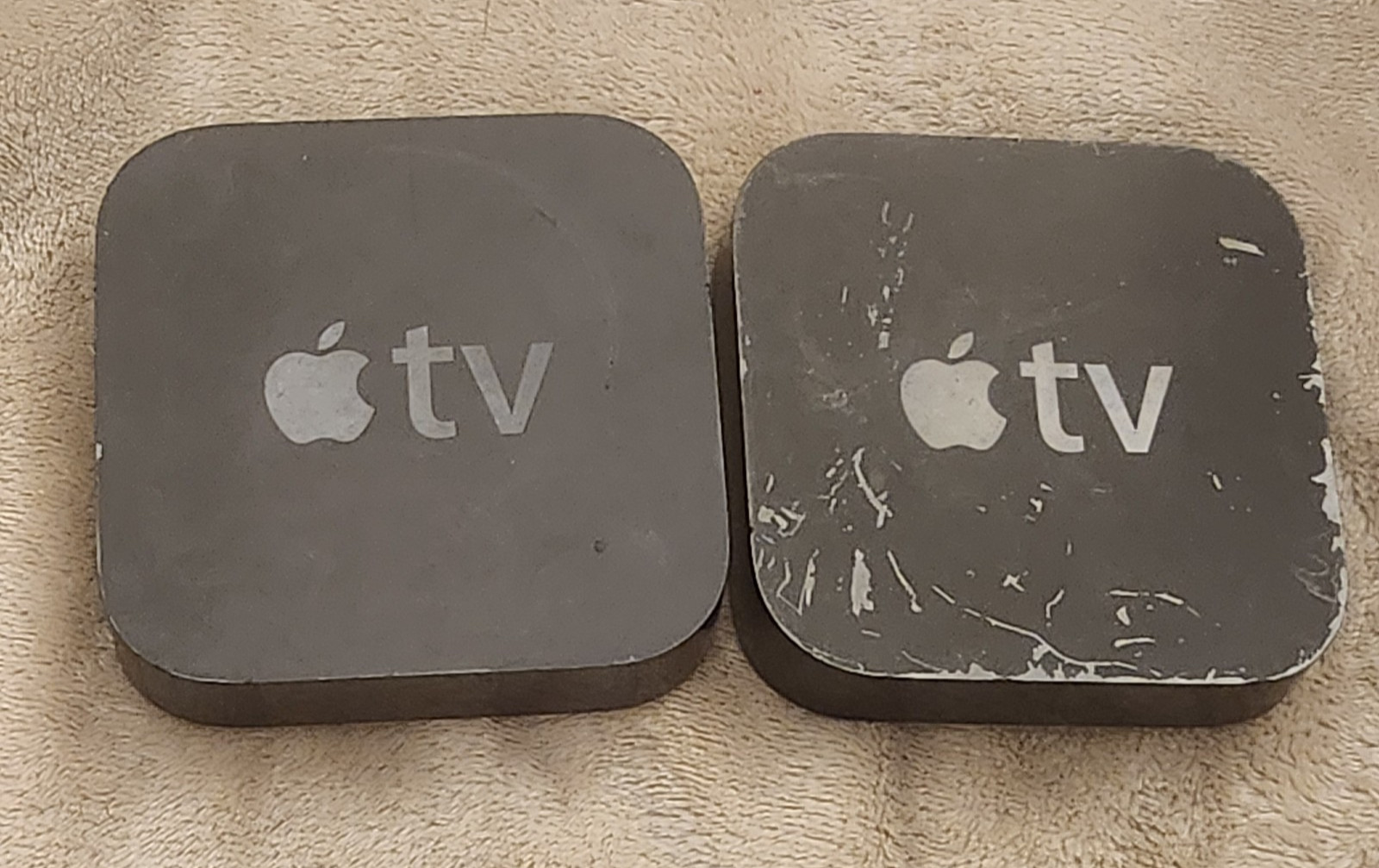 (2) Apple TV A1469 Model HD Media Streamer NO AC ADAPTER UNIT ONLY TESTED