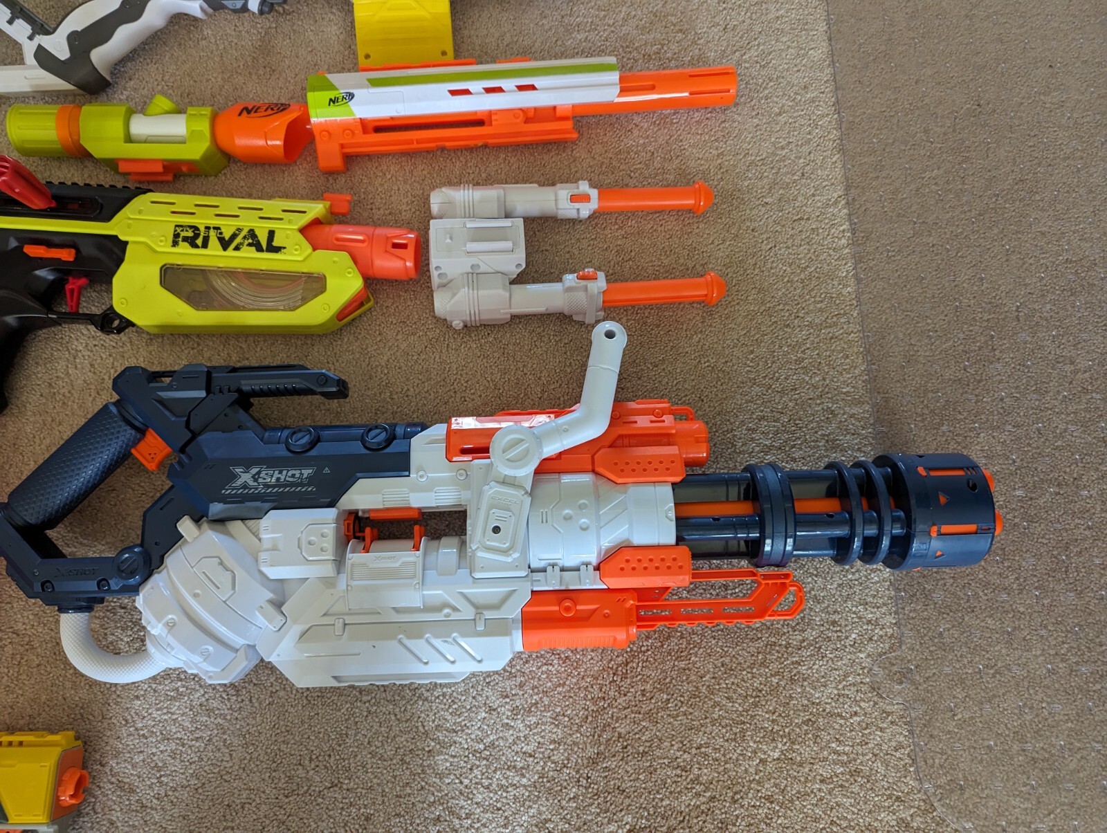 Nerf Gun Lot + Shooting Digital Target