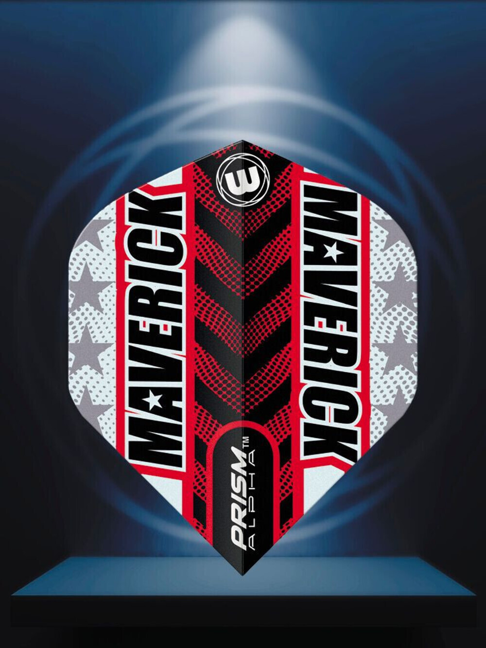 Winmau Prism Alpha Grey & Red Flight