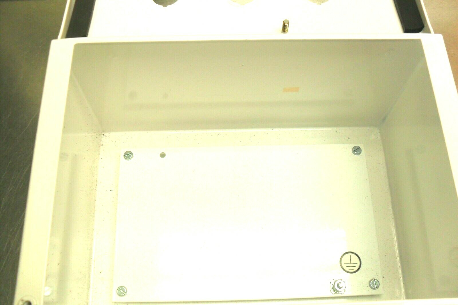 Hoffman E6PB 6 Hole Enclosures w/ Backing Plate,White New