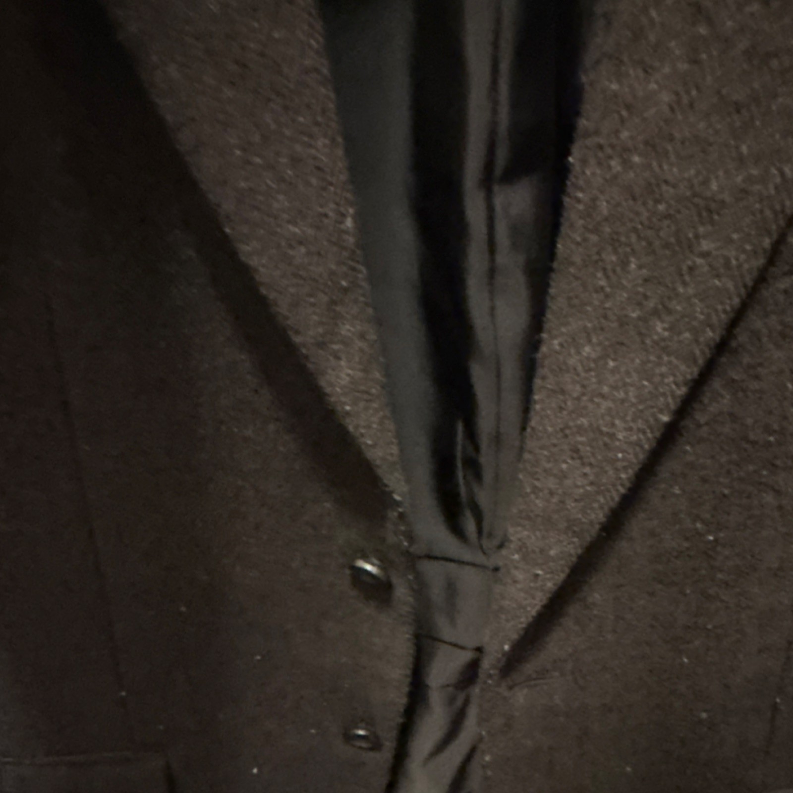 UNIQLO Brown Herringbone Wool Button Blazer Notch Lapel Size M Suit Jacket