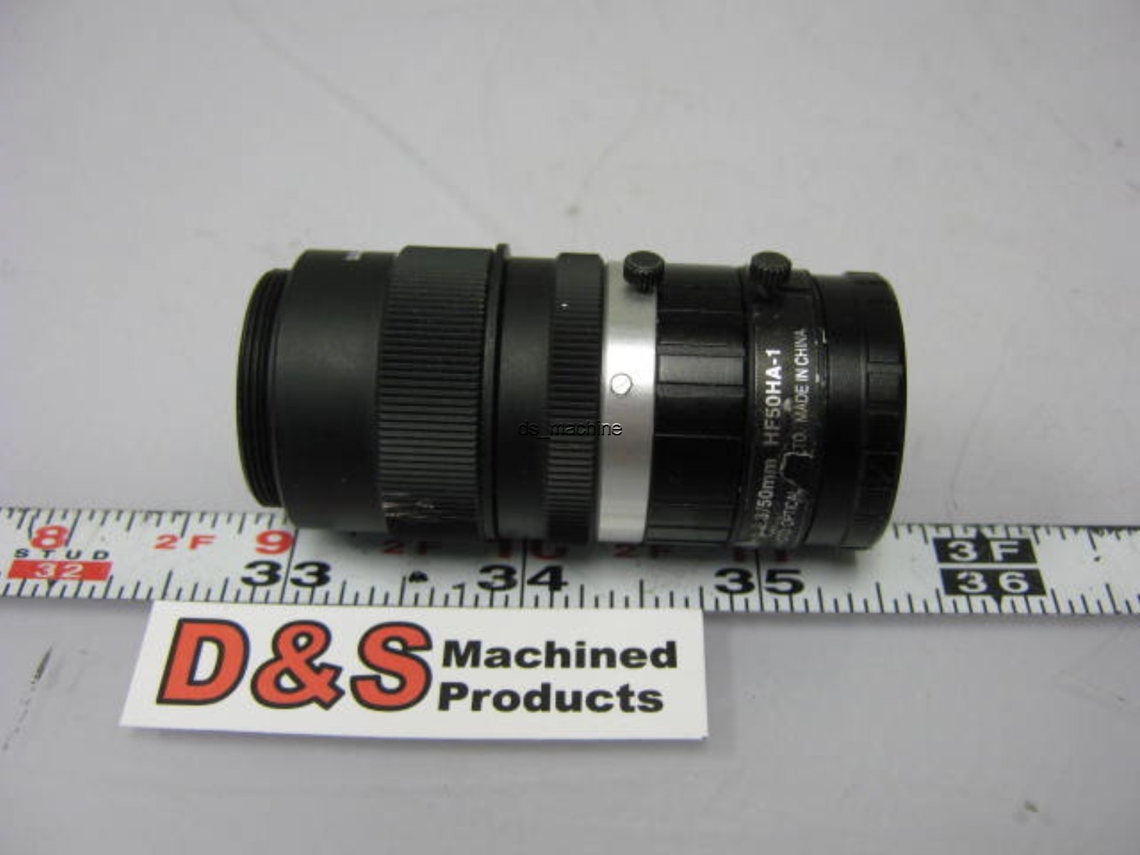 Fujinon HF50HA-1 Machine Vision Camera Lens 1L2.3/50mm w/Extension Rings