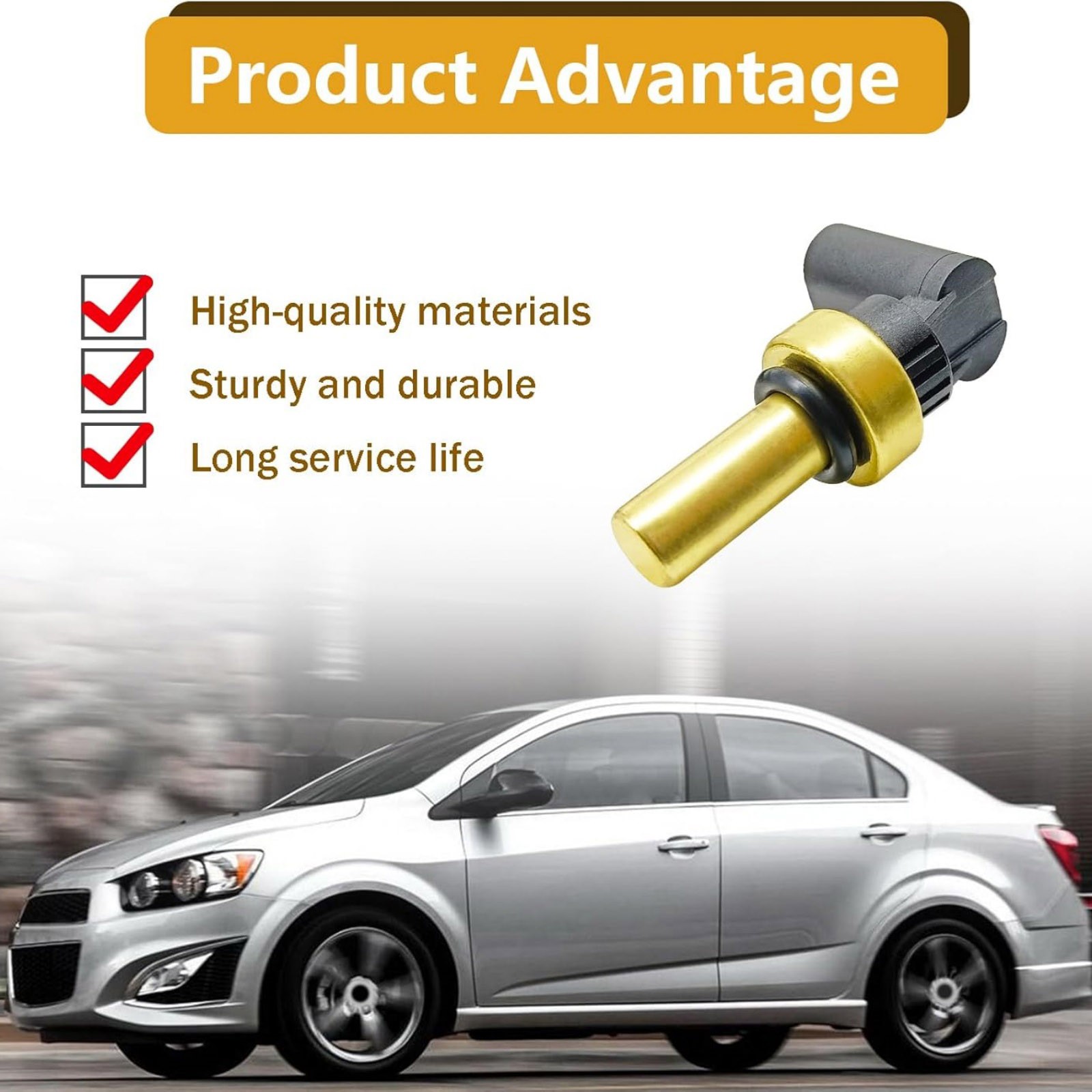 213-4688 Durable Coolant Temperature Sensor Replacement For Chevy Volt 1.4L