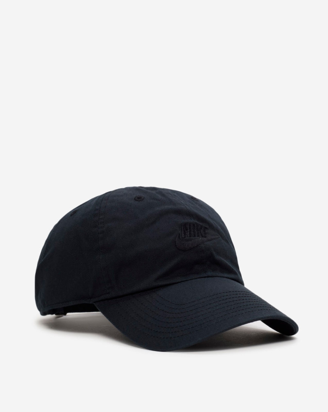 Nike Club Unstructured Futura Wash Cap Triple Black Hat FB5368 010 - SIZE M/L