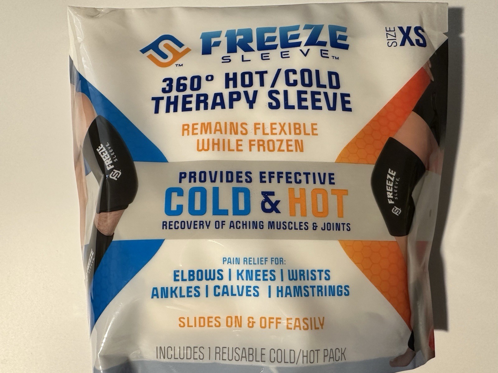 Freeze sleeve Hot/cold Reusable Packs For Elbows,knees,wrists,ankles,calves
