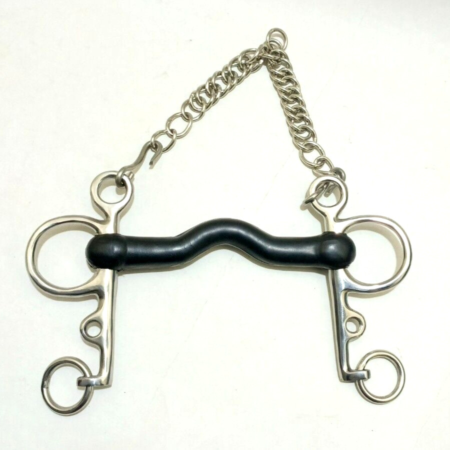 Pelham Soft Rubber Port Tongue Relief  Mouthpiece Horse Bit
